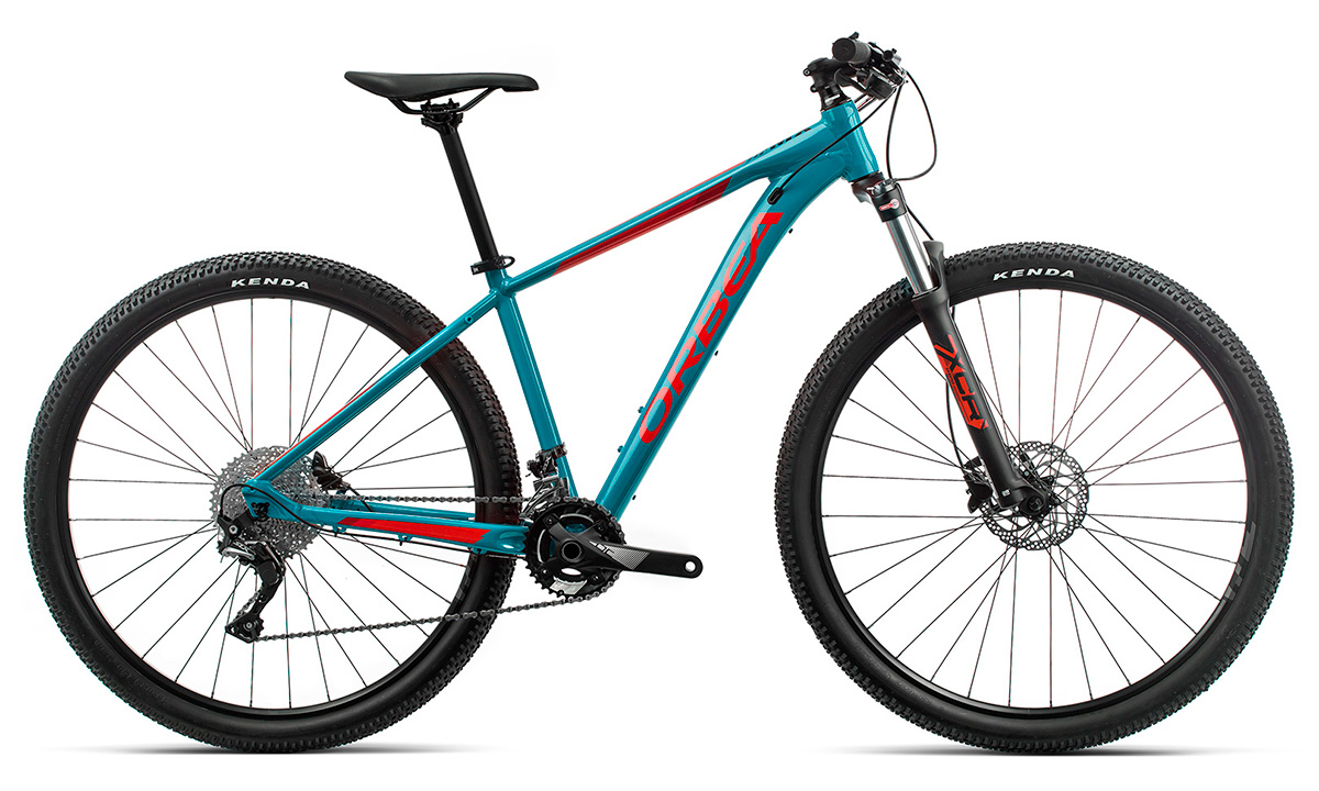 Фотографія Велосипед Orbea MX 27 20 (2020) 2020 Блакитно-червоний
